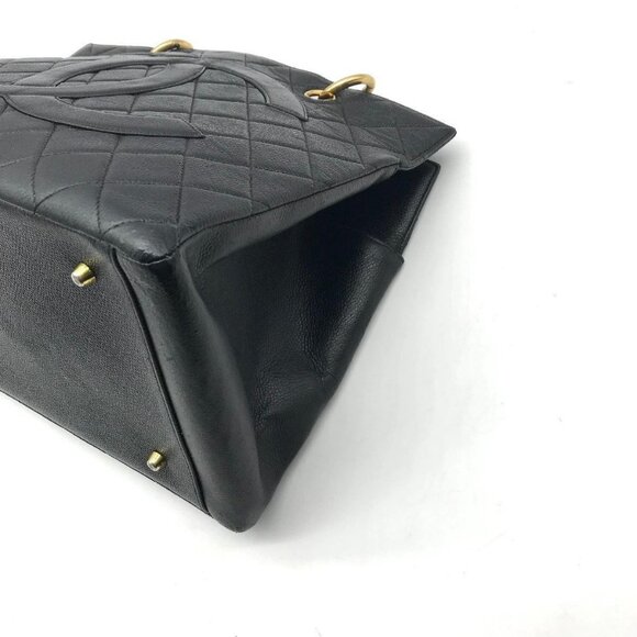 CHANEL GST Caviar Grand Shopper Tote Quilted Chain Shoulder Bag Purse - Picture 12 of 12